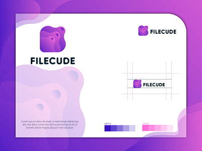 Filecude abstract abstract art abstract logo app brand brand design brand identity branding clean code dribble file flat icon illustration logo logo design modern logo