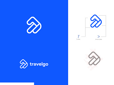 travelgo logo brand brand design brand identity brand identity design branding design flat go identity logo t letter t letter logo travel traveling typography ui uidesign ux vector