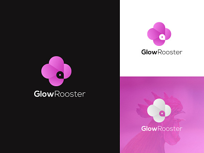 GlowRooster Logo abstract abstract logo app design brand branding design clean design flat glow gradiant icon identity design logo minimal rooster rooster logo