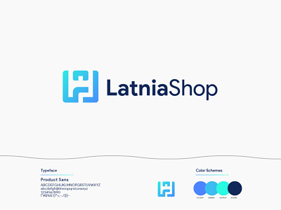 Latnia Shop Logo abstract logo app brand brand design brand identity branding design flat identity l letter logo logo design s letter logo shop logo vector website logo