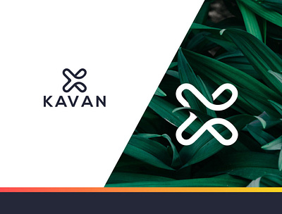 KAVAN brand clean corporate creative k logo logo modern