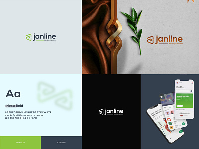 janline brand brand design branding design edtech logo project