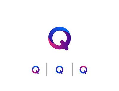 Q letter app brand design flat icon identity letter lettering logo minimalist logo q typogaphy ui vector