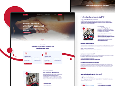 Poisti sa - web design color colorful design insurance insurance company minimalist portfolio portfolio site presentation typography ui ux web website
