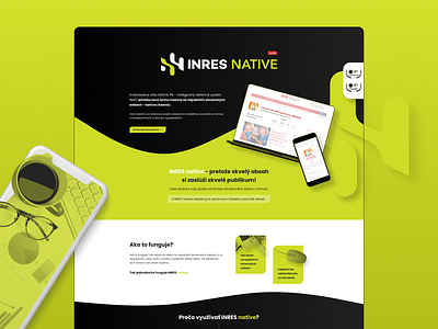 INRES native - landing page