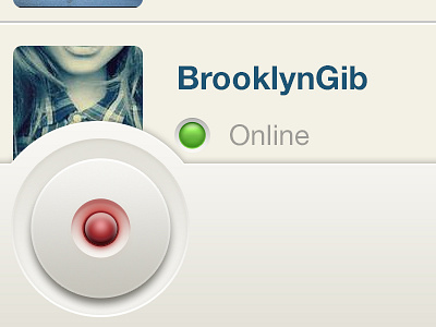 Button brooklyn button glow ios online red status