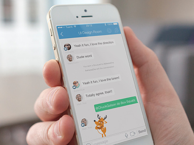 New chat room UI app bubbles chat chat room ios7 iphone text