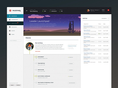 Wildsparq SparqWork dashboard illustration ui