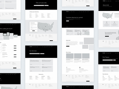 Uniti Website Wireframes