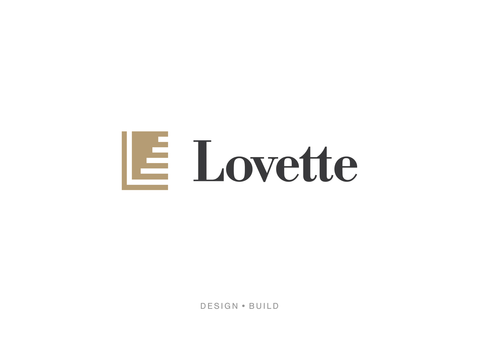 Lovette Design + Build Brand brand build construction design figma icon logo marketing stairs truck wrap typography ui ux