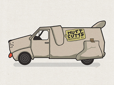 Harry & Lloyd's Ride car dumb and dumber mutt cutts van