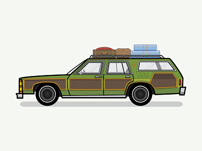 Griswold Family Truckster car family truckster griswold illustration vacation vintage