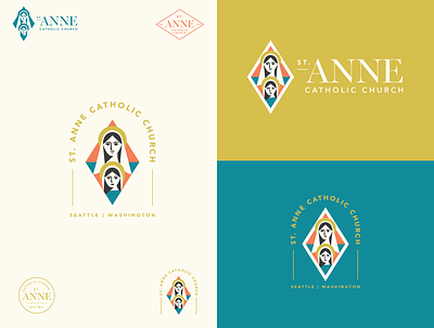 St. Anne Identity church church branding church logo