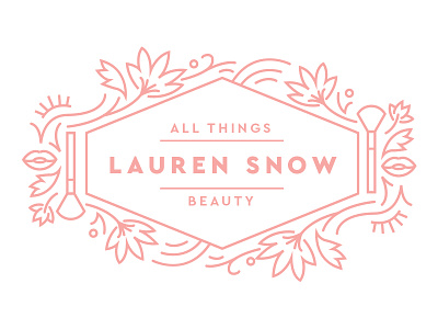 Lauren Snow beauty feminine logo