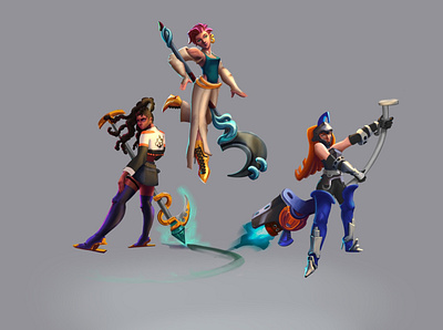 Witch Characters asset character character creation concept art game art illustration outfit skin design witch