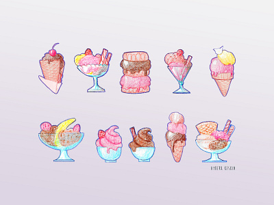 Ice Cream Shop / Concept Design  MENU