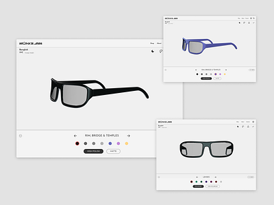 Sünglaz - Online Sunglasses Customization 3d branding graphic design motion graphics ui