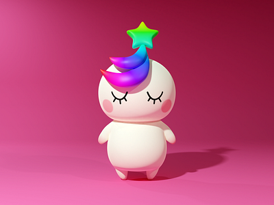 Yumemin - Rainbow blender3d character