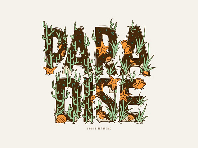 Paradise branding clothing design illustration logo paradise sketch vector