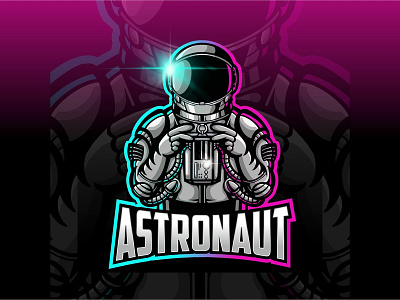 Esport Logo astronaut artwork astronaut branding design esport esport logo illustration logo vector