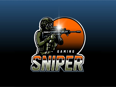 Sniper esport logo esport esport logo esports gaming gaming mascot logo illustration logo sniper vector