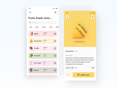 Fruits, Foods, Juice Delivery - online app