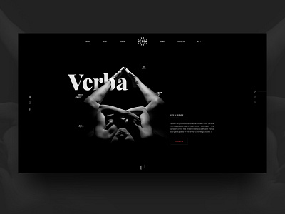 Shadow Theatre black classic dark design erotic fashion girl minimal shadow theatre ui ux web website white