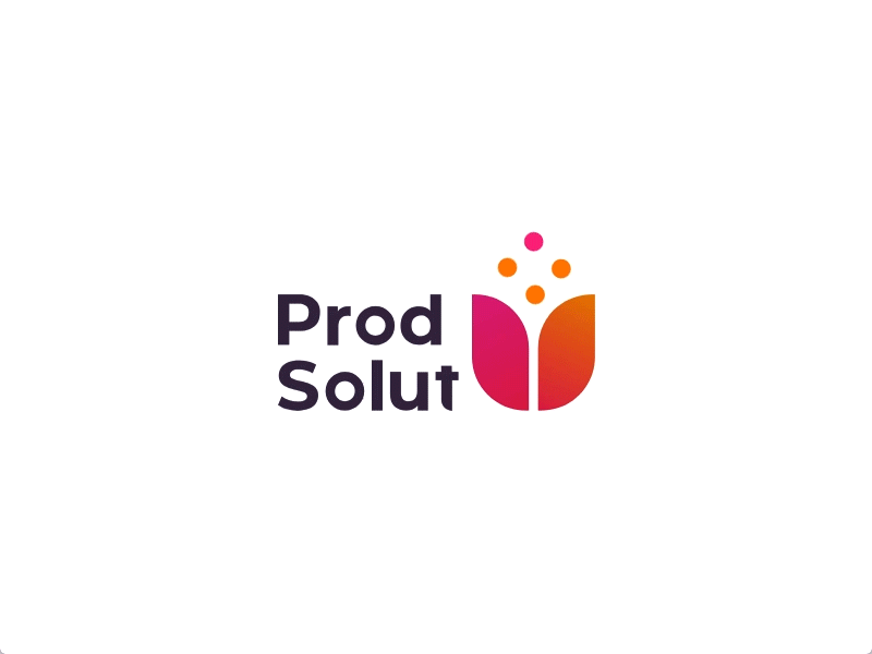 Prod Solut animation caligraphyart flower font gradient graphicdesign graphicdesigner illustration interaction logo logodesign motion