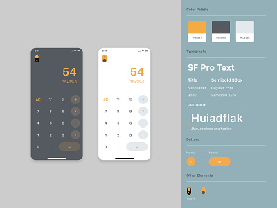 #dailyui #004 - Calculator