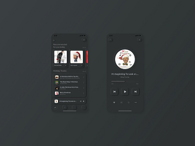 #dailyui #009 - Design a music player app application balance clean dailyui dark dark mode dark theme design layout music music app music player skeuomorphic ui ux