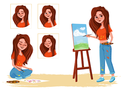 Character design. Artist adobe illustrator artist character design design drawing girl illustration vector illustration