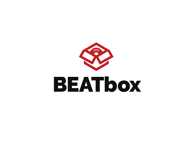 BEATbox logo app beatbox box branding design icon logo minimal music typography ui vinyl