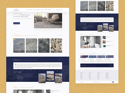 UI Design home page product design stone store ui ux website