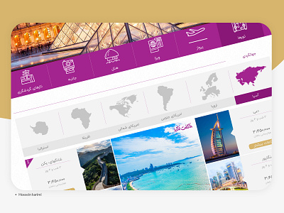Travel Agency design flat hoseinkm89 hossein karimi mobile persian design travel agency ui user experience user interface ux ux design