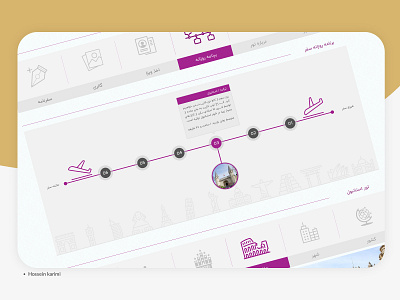 Travel agency design flat hoseinkm89 hossein karimi mobile persian design travel agency ui user experience user interface ux ux design