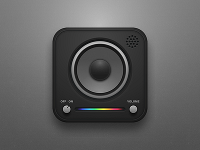 Music Wave iOS Icon (Speaker)