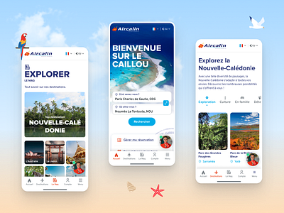 Aircalin • UI mobile design