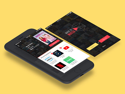 Ways to Watch - App design concept entertainment ios mobile app streaming app ui ux