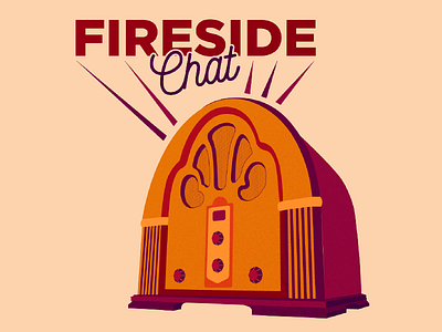 Fireside Chat adobe illustrator fireside chat graphic design radio