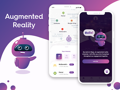 Augmented Reality app animation app augmented reality creative illustration ui ux web website xd