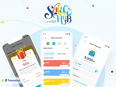 SalaHub (SALA Entertainment) app design ui ux web website xd