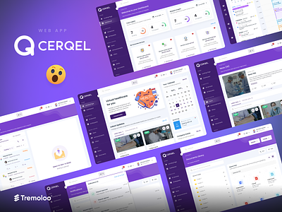 CERQEL (Web App) app branding dashboard design illustration ui ux web website xd