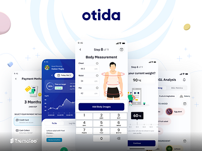Otida App (Lifestyle app) app branding design illustration logo ui ux web website xd