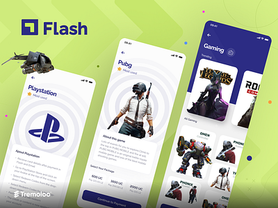 Flash Gaming app branding design illustration logo ui ux web website xd