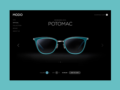 Modo product page bootstrap grid layout clean simple ecommerce ecommerce product shop eyewear suglasses landing page design minimal web style product shop responsive web design shopify ecommerce design simple clean interface ui ux website interface