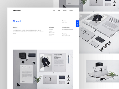 &andstudio case study bootstrap layout branding agency web design casestudy layout grid layout landing page minimal web design mobile experience portfolio design reponsive layout grid user interface design ux ui web service design