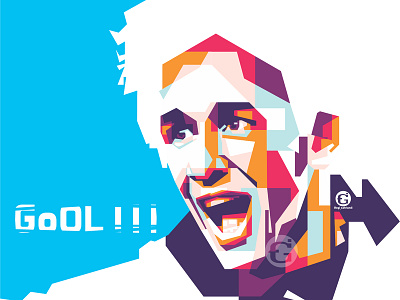 Puyol barcelona football illustration player pop art portait puyol wpap