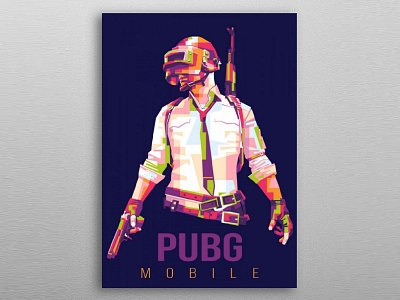 PUBG design game game art game design illustration pop art portait poster art pubg wpap