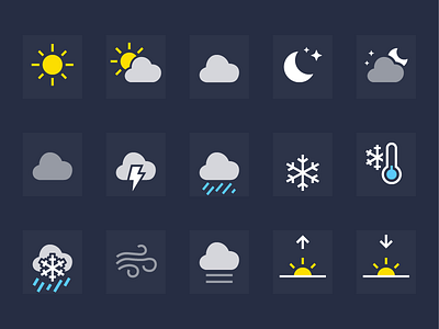 iOS Weather Icons
