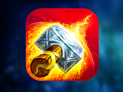 Thundergods game icon custom design customicon design fracturize game icon match3